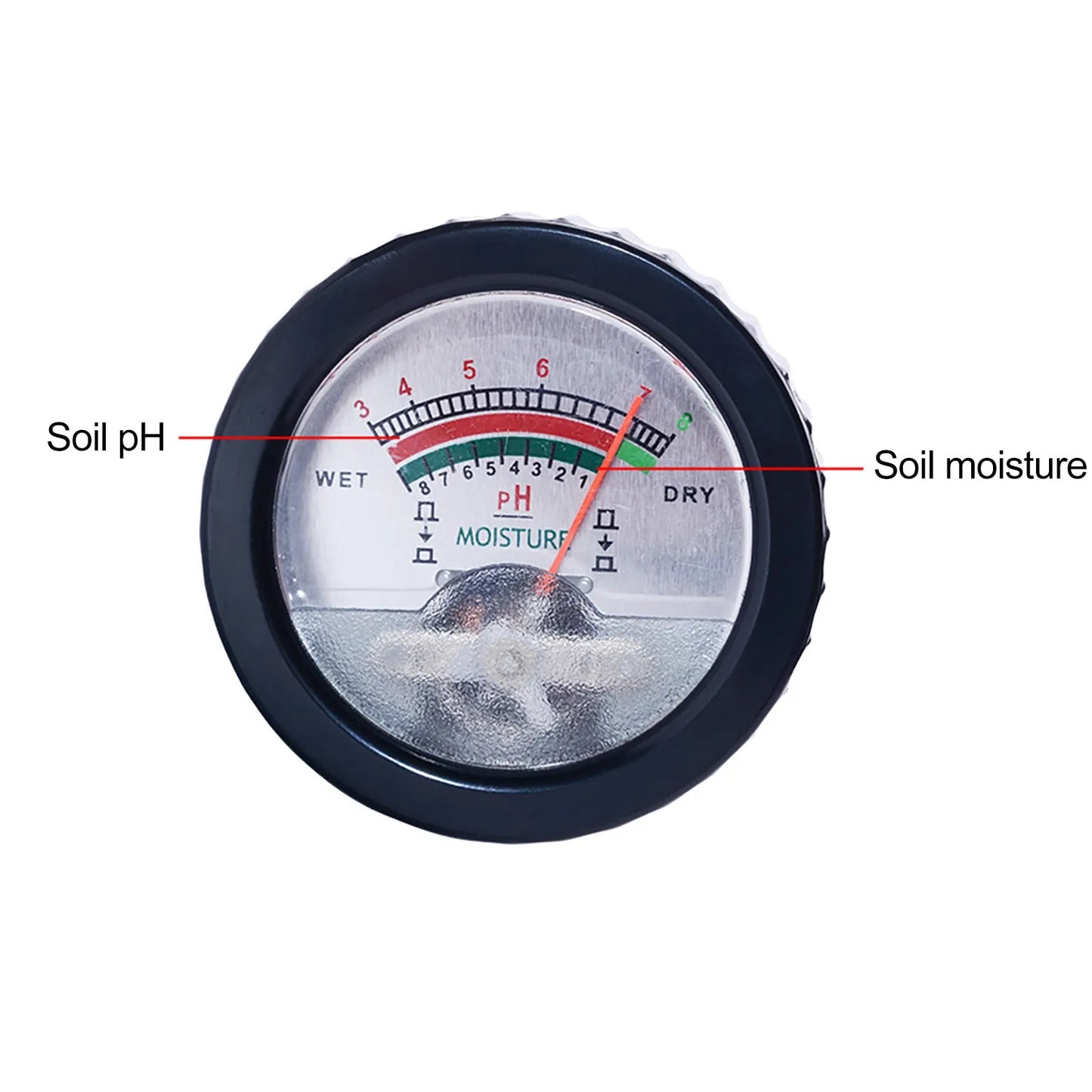 High-precision soil tester acidity measuring instrument, soil moisture and water pH value detector