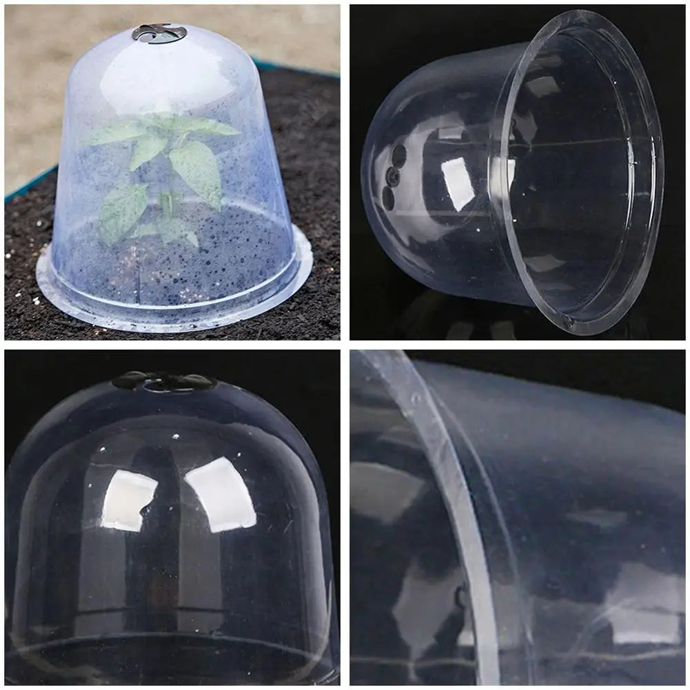 5PCS Greenhouse Garden Plant Bell Cover Reusable Plastic