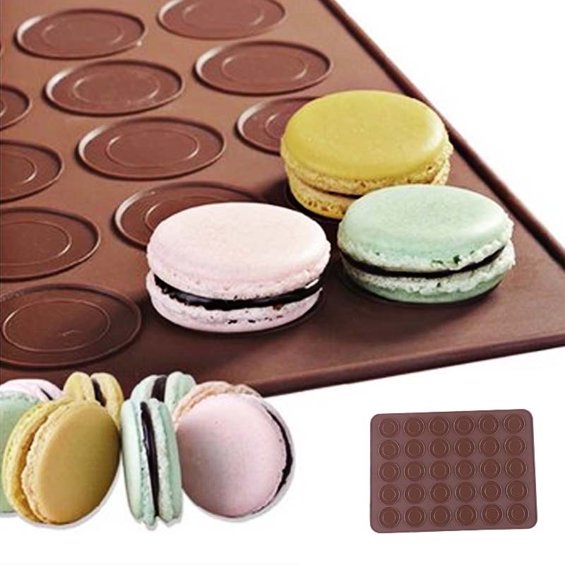 Macaron Silicone Pad Baking Tool 30-Cavity Silicone Macaron Mat DIY Baking Mats Cake Pastry Oven Baked Mold Sheet Bakeware Tools