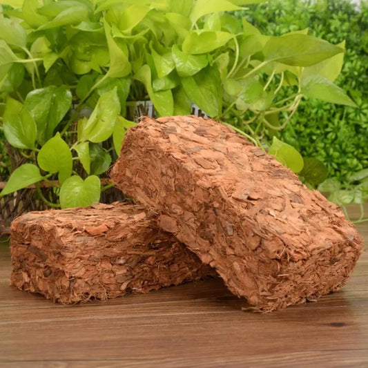 500g Coconut Fiber Brick Good Water Absorption Great Root Protective  For Flower Plants Growing