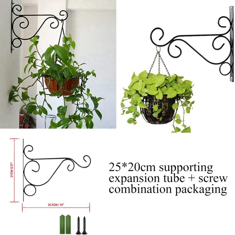 Wall Hanging Flowerpot Bracket Iron Flower Hanging Decoration