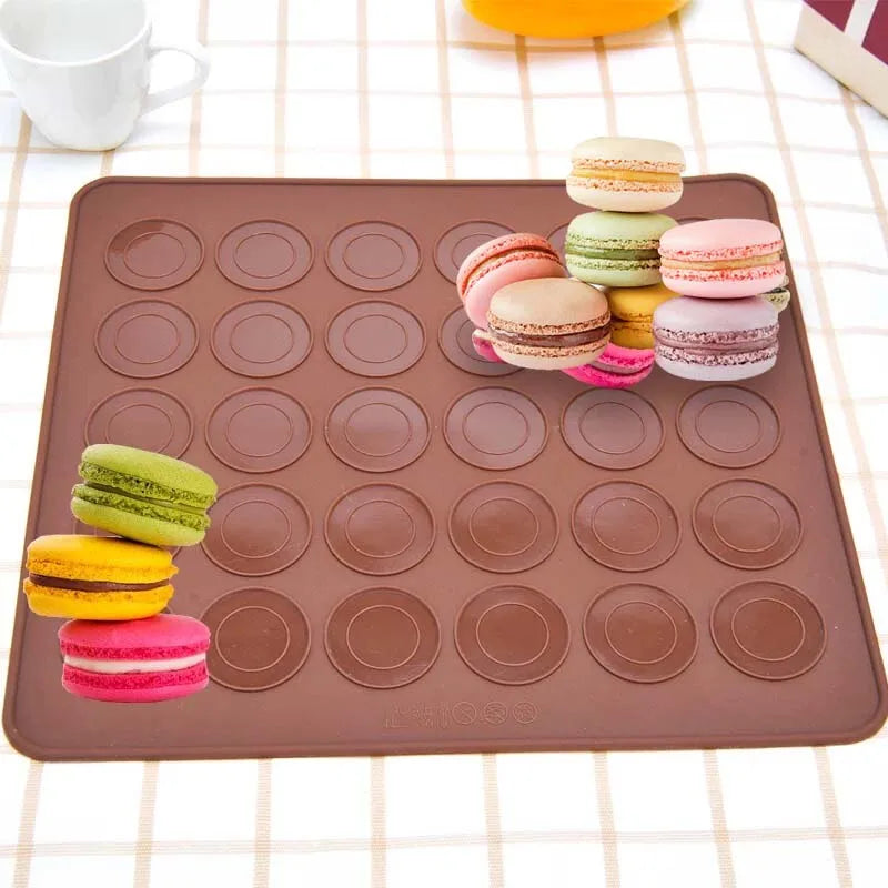 Macaron Silicone Pad Baking Tool 30-Cavity Silicone Macaron Mat DIY Baking Mats Cake Pastry Oven Baked Mold Sheet Bakeware Tools