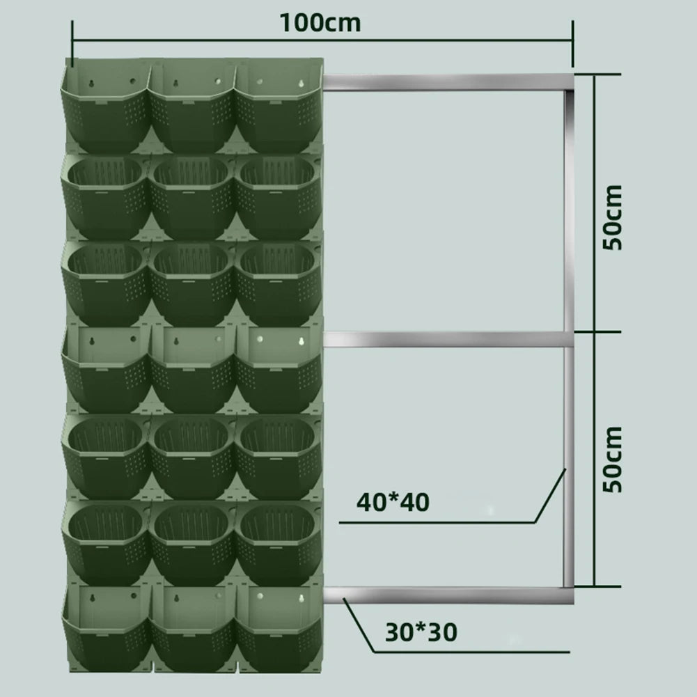 Vertical Garden Flower Pot Self Watering, Plastic