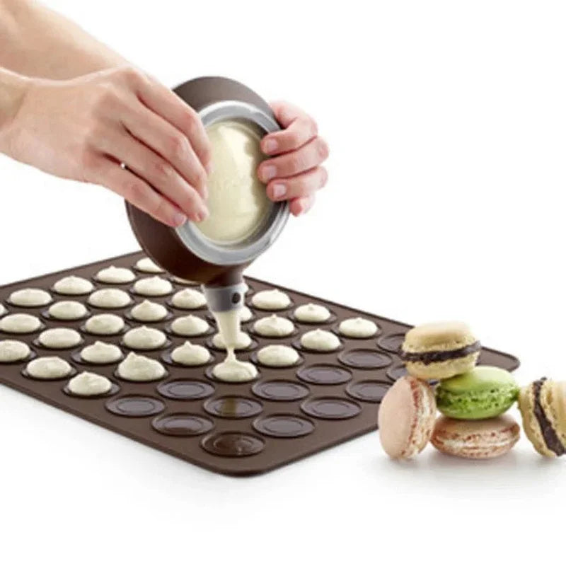 Macaron Silicone Pad Baking Tool 30-Cavity Silicone Macaron Mat DIY Baking Mats Cake Pastry Oven Baked Mold Sheet Bakeware Tools