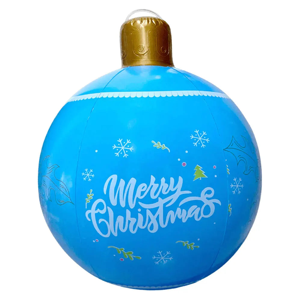 60CM Inflatable Christmas Ball Decorative Balls 2024 New Year Navidad Christmas Decoration PVC Giant Big Ball