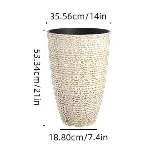 21 Inch Tall Planters Set of 2, Planters for Outdoor Indoor Plants Large Round Flower Pots Modern Decorative Tree Planters