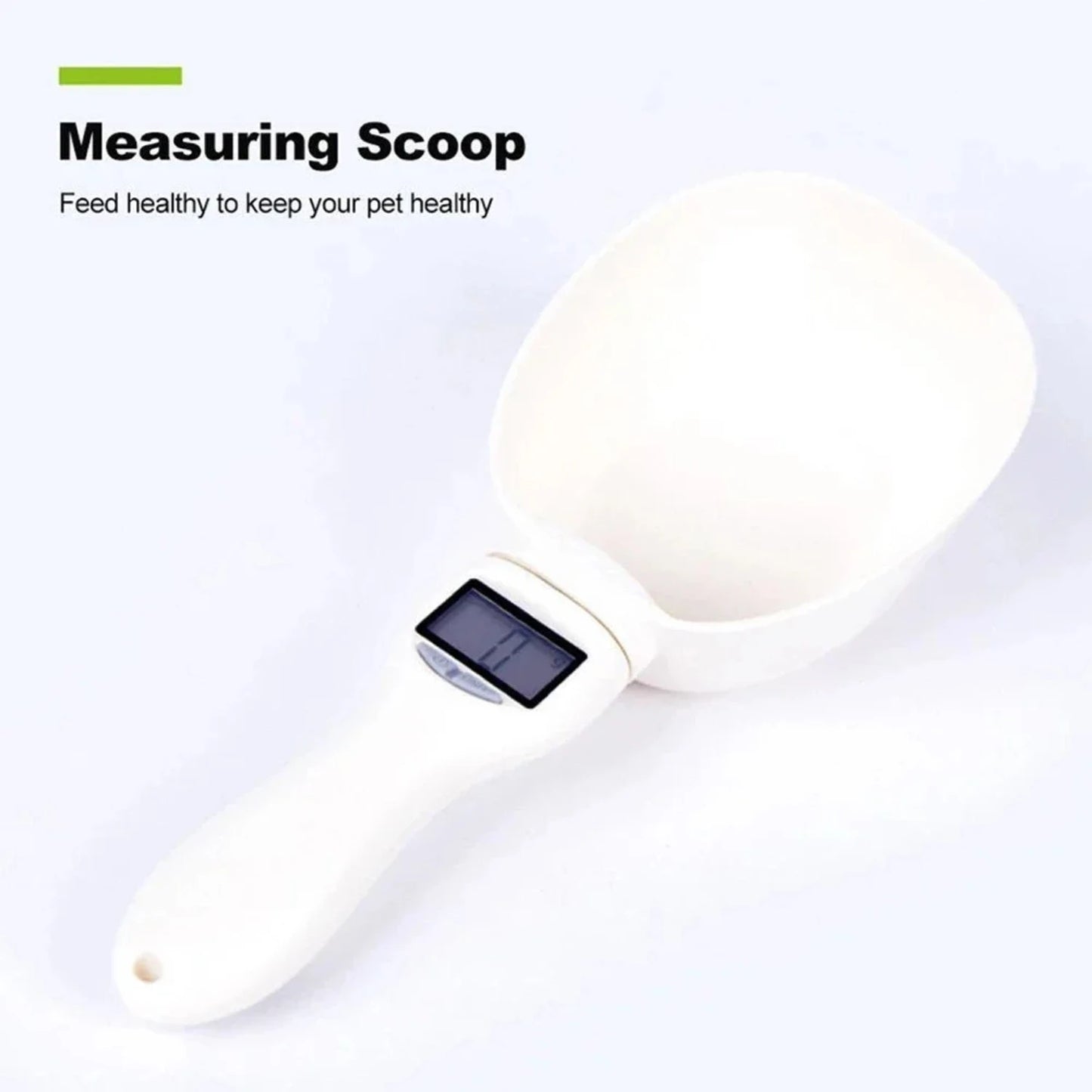 Pet Dog Food Scale Spoon LCD Display Cat Feeding Bowl Measuring Meter Pet Supplies Weighing Measure Spoon Digital Display