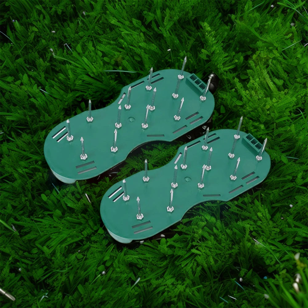 Lawn Aerator Shoes Aerating Shoes Sandals Adjustable for Grass Lawn Garden Yard