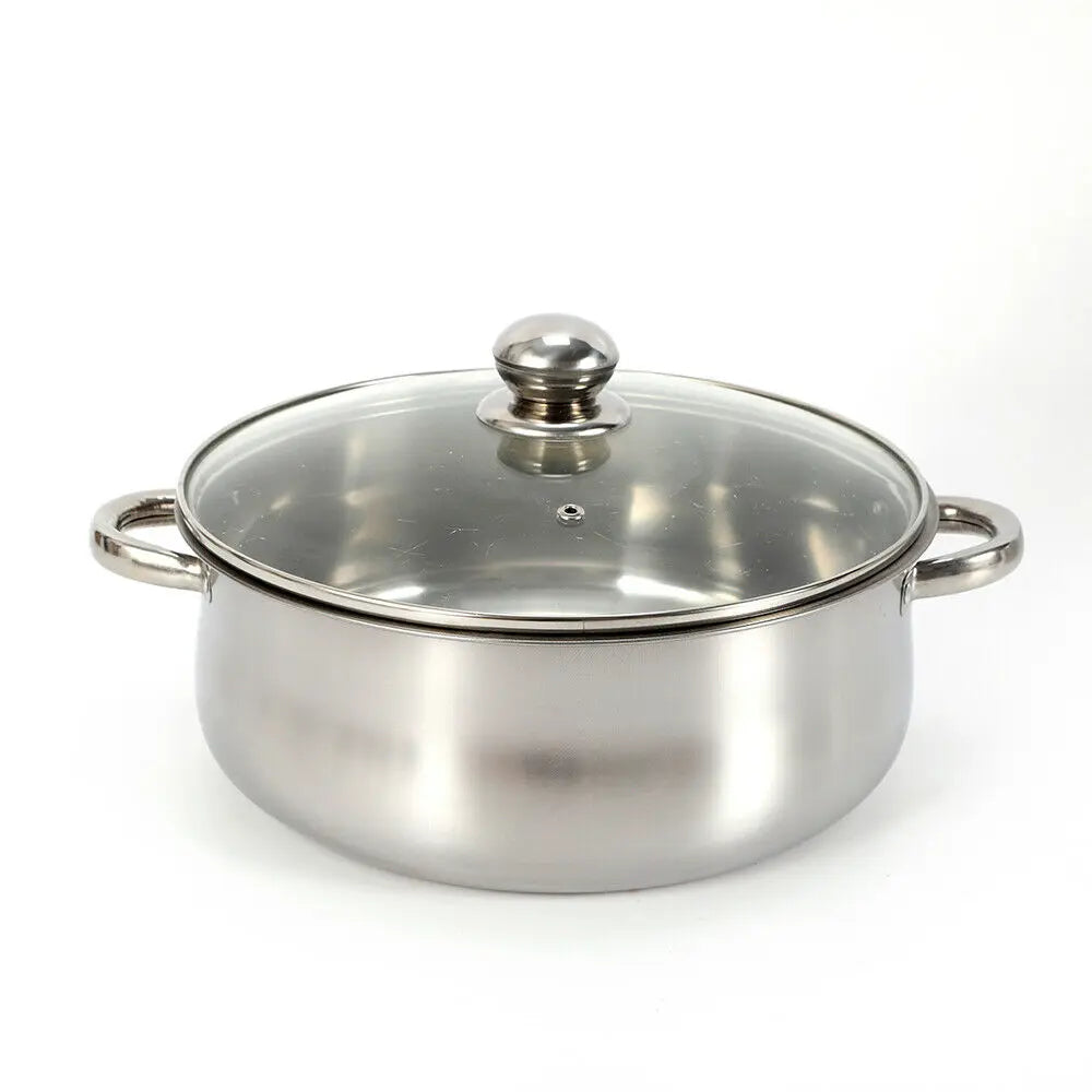 30CM 5 Tier Cook Food Veg Pot Large Stainless Steel Steam Cooker Steamer Kitchen