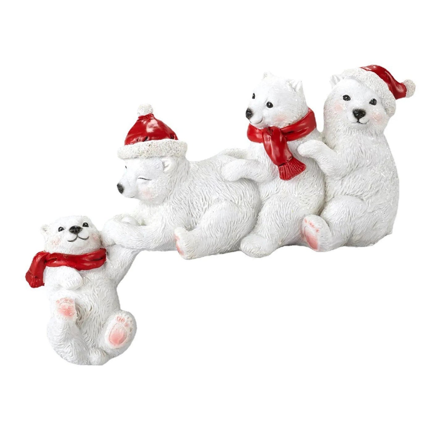 Bear Family Christmas Decoration Sturdy Durable Table Decorations for Party Home Table Decor