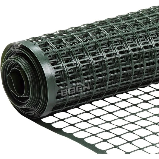 Garden Netting Plastic Mesh Plant Protection (4' X 100' Privacy Fence for Garden Building Rabbit or Deer Green)