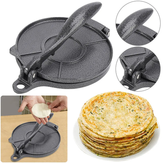 16/20cm DIY Tortilla Press Maker Aluminium Alloy Manual Corn Tortillas Dough Pressing Tools Kitchen Bakeware Cooking Accessories