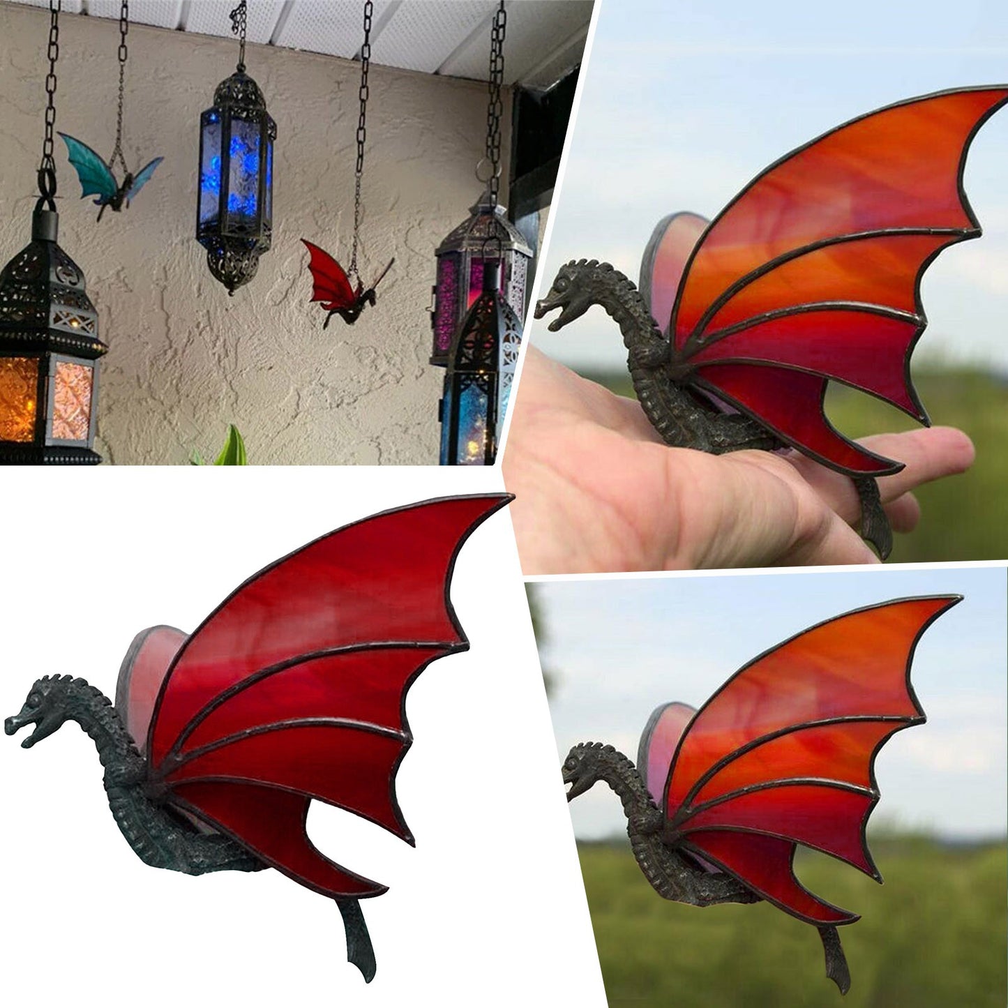 Handmade Window Hanging  Dragon Suncatcher