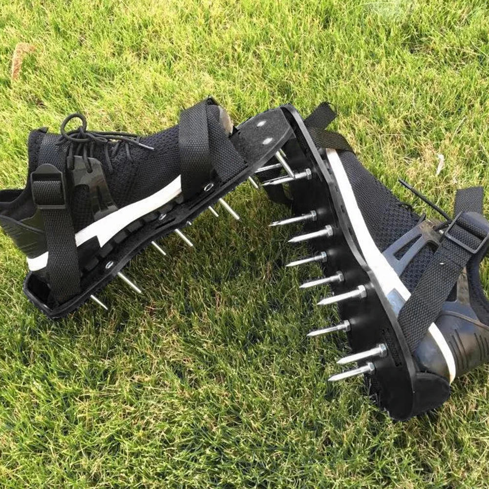 Lawn Aerator Shoes Aerating Shoes Sandals Adjustable for Grass Lawn Garden Yard