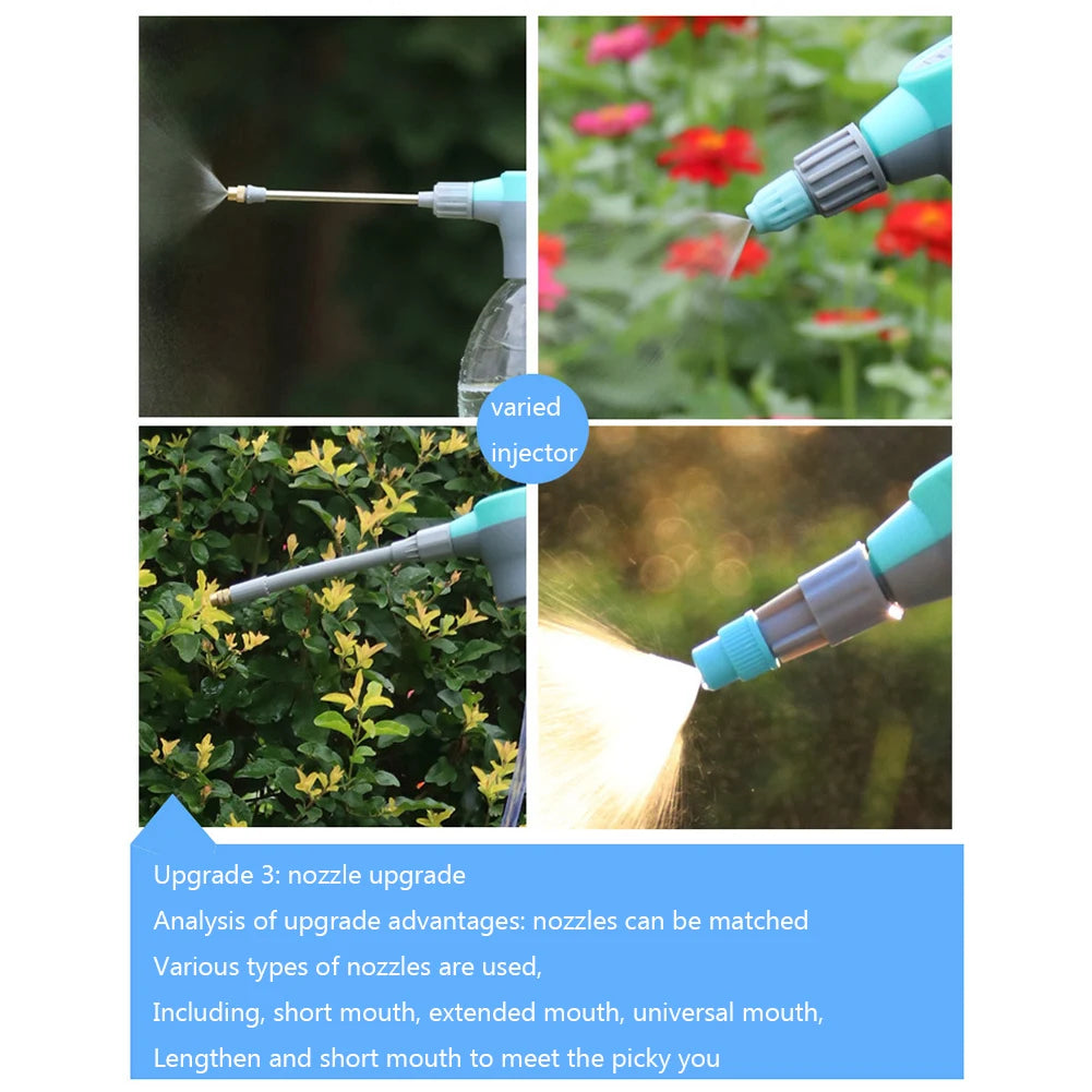 Automatic Garden Electric Water Sprayer High Pressure Air Pump Sprayer for Plants Car Washing Watering Sprinkler Tool