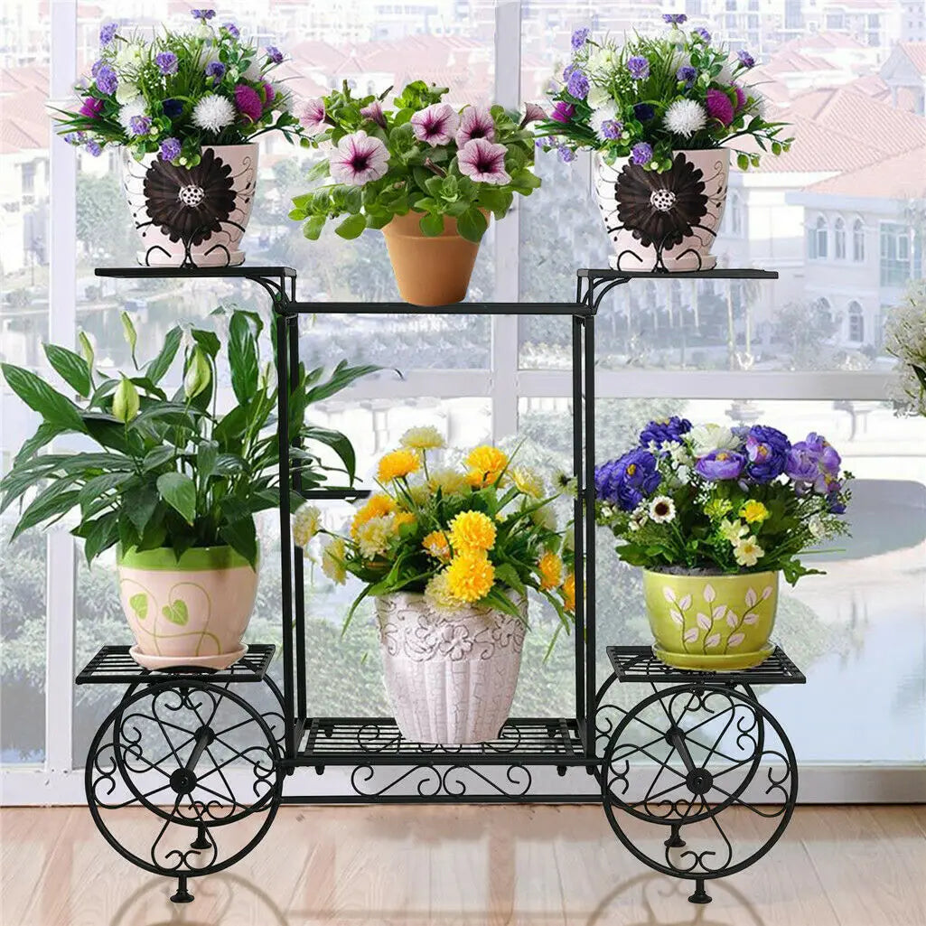 Indoor 6 Tier Garden Cart Plant Holder